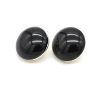 Botones redondos de metal con asa de 11/15/20/23/25 mm, ideales para abrigos, suéteres y chaquetas.,Negro,11 mm 6 piezas