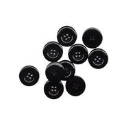 Botones redondos de resina 4 agujeros for coser abrigos, scrapbooking y bricolaje. 15 mm, 18, 20, 23, 25, 28, 30, 34 38 para vestidos, coser(20 Black,34.0mm 5pcs)