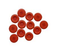 Botones redondos de resina 4 agujeros for coser abrigos, scrapbooking y bricolaje. 15 mm, 18, 20, 23, 25, 28, 30, 34 38 para vestidos, coser(2 Orange,28mm 20pcs)