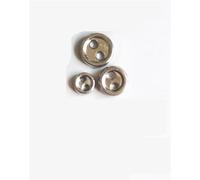 Botones redondos de resina, Botones de costura Metal for manualidades, 50 Uds., 3-8mm, Multicolor, for ropa muñecas 1:12 1:6(Silver,4mm)