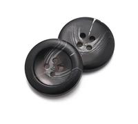 Botones redondos de resina de imitación de cuerno de costura para ropa, suéter, cárdigan, ropa decorativa, accesorios hechos a mano, 10 unidades, 20 mm