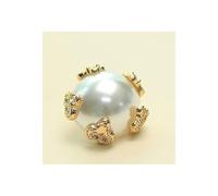 Botones redondos vintage de imitación de cristal e 10 botones de perlas y diamantes de imitación con parte trasera plana for coser, color blanco y negro, de 18 a 26 mm(White,18mm)