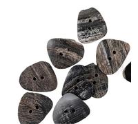 Botones ResinSuit 10 piezas de cuerno búfalo botones 2 agujeros múltiples formas 12,5-30 mm for la elaboración trajes abrigo(Triangle)
