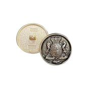 Botones Retro 10 Uds. Botones de Metal Vintage abrigo pequeños botones aromáticos cara estampada botones de Metal suéter botones decorativos(Color5)