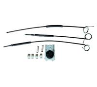 Botones ventanas coche Para Megane II Para Mk2 2 4 5 Puertas Delanteras Izquierda Derecha 2002-2016 8200325136 Kit De Reparación Elevalunas Conexión Manivela(Delantero izquierdo)