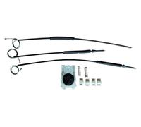 Botones ventanas coche Para Megane II Para Mk2 2 4 5 Puertas Delanteras Izquierda Derecha 2002-2016 8200325136 Kit De Reparación Elevalunas Conexión Manivela(Front Right)