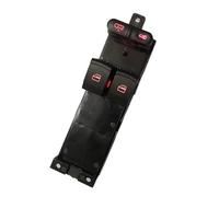 Botones ventanas coche Para VW Para Bora Para Golf Para Jetta MK4 De 2 Puertas 1J3959857A Interruptor Eléctrico Control Elevalunas Botón Pulsador Rojo(rojo)