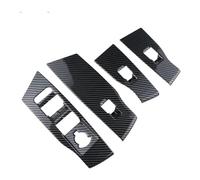 Botones ventanas coche Para VW Para Tcross 2018-2023 Cubierta Panel Elevador Ventanas Botón Elevación Ventana Embellecedor Pegatinas Pegatina Interior