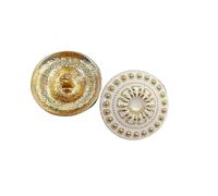 Botones vintage 10 Uds. Botones de Metal Vintage abrigo pequeños botones aromáticos cara estampada suéter decorativos para bricolaje(Color7)