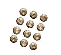 Botones vintage 10 Uds. Botones metálicos Vintage redondos dorados y plateados de 10/12mm con forma Irregular, botones pequeños for camisa, decorativos for ropa para bricolaje(Golden,10MM)