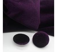 botones vintage, Botones redondos de terciopelo dorado, 10 unidades, 10-28 mm, recubiertos tela, con vástago metálico, for costura y manualidades(Grape Purple,20mm)
