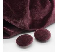 botones vintage, Botones redondos de terciopelo dorado, 10 unidades, 10-28 mm, recubiertos tela, con vástago metálico, for costura y manualidades(Dark Pink,12mm)