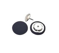 botones vintage para abrigos, Botones de repuesto for gorra béisbol, multicolor, paquete varios tamaños(Black,17MM10pcs)