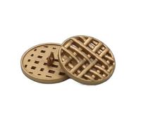 botones vintage para abrigos, Metal Shank Buttons Multicolor 18-25mm Pack Of 15(15pcs Gold,40L=25.0MM)