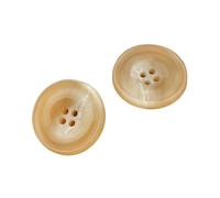 Botones Vintage Resin Imitation Horn Black Large Buttons For Clothing Sweater Suit Coat DIY Scrapbooking Sewing Accessories(Khaki,1pcs 18mm)