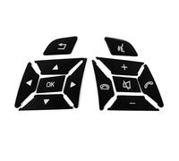 Botones Volante Coche Para Benz Para CLA Para GLA 2014 2015 Clase E W212 2010-2014 Kits Botones Interruptor Volante Coche Cubierta Embellecedora Pegatina Control(Negro)