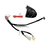 Botones Volante Coche Para Kia K2 Para Rio Para X-LINE 4 Piezas Volante Multifunción Bluetooth Botón Control Crucero Velocidad Fija Interruptor Audio(marrón)