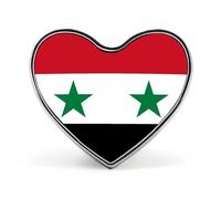 Botones Y Alfileres Con Banderas Nacionales De La República Árabe Siria Broche Personalizado Con Forma De Cuadrado Círculo O Corazón Para Solapa Para Hombre Y Mujer Para Bodas Reuniones Fiestas