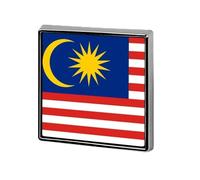 Botones Y Alfileres Con Banderas Nacionales De Malasia Broche De Solapa Personalizado Con Forma Cuadrada Circular O De Corazón Para Hombres Y Mujeres Bodas Discursos Reuniones Fiestas