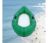 BoTongSiHai Barco Inflable 1/2 Personas con Remos - Kayak Hinchable PVC Reforzado, Barca De Pesca Plegable, Motorizable, Incluye Bomba, Bolsa Y Kit Reparación(Green)