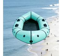BoTongSiHai Barco Inflable 1/2 Personas con Remos - Kayak Hinchable PVC Reforzado, Barca De Pesca Plegable, Motorizable, Incluye Bomba, Bolsa Y Kit Reparación(Indigo)