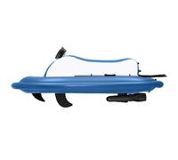 BoTongSiHai Barco Inflable con Scooter Subacuático 2 En 1 - Moto Acuática Eléctrica 500W, Batería 10000/16000mAh, Velocidad 3-7 Km/h, Mando A Distancia, para Adultos En Piscina Y Mar(White,500W16Ah)