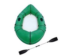 BoTongSiHai Canoa Hinchable 1/2 Personas - Packraft Plegable para Bicicleta Y Senderismo, Barco De Pesca Ultra Ligero, Hinchado Rápido, PVC Resistente(Green)