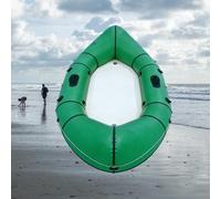 BoTongSiHai Kayak Hinchable 1/2 Plazas PVC - Bote Inflable para Pesca Y Ocio, Ligero Y Compacto, Hinchado Rápido, Incluye Remos, Bomba, Bolsa Y Kit Reparación(Green)