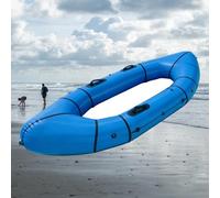 BoTongSiHai Kayak Hinchable 1/2 Plazas PVC - Bote Inflable para Pesca Y Ocio, Ligero Y Compacto, Hinchado Rápido, Incluye Remos, Bomba, Bolsa Y Kit Reparación(Blue)