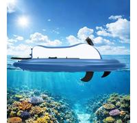 BoTongSiHai Propulsor Subacuático Y Barca Hinchable - Kit 2 En 1, Motor Brushless 500W, Batería 10000/16000mAh, 3-7 Km/h, Mando 10 Marchas, para Pesca Y Deportes Acuáticos(White,No Propulsion)