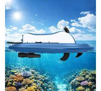 BoTongSiHai Propulsor Subacuático Y Barca Hinchable - Kit 2 En 1, Motor Brushless 500W, Batería 10000/16000mAh, 3-7 Km/h, Mando 10 Marchas, para Pesca Y Deportes Acuáticos(White,500W10Ah)