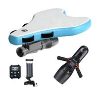 BoTongSiHai Scooter Subacuático + Tabla De Surf Eléctrica 3-en-1 - Plataforma Inflable Drop-Stitch, Motor Sin Escobillas 500W, 3-7 Km/h, Batería 10000/16000mAh, Autonomía 40-130/60-180 Min(500W16A)