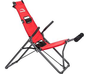 BOTOPRO Banco para Estirar la Espalda Back Lounge. Banco Inclinado para Entrenamiento de Espalda y extensión de la Columna Vertebral. Rodillos de Masaje Integrados y Plegable