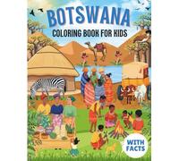 Botswana coloring book for kids with facts