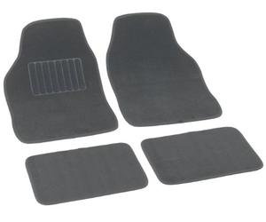 Bottari 14081 14081 Soft: Juego de 4 Alfombrillas de moqueta, Gris - Universales, Soft: Gris