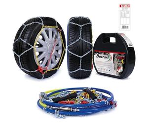 Bottari 18812 "Rapid T2": Cadenas de nieve 9 mm para coches, Talla 030, TÜV Süd y ÖNORM V5117