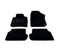 Bottari 39088 Alfombra sobre medición Terciopelo, Negro, Set de 4