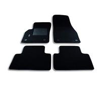 Bottari 39107 Alfombra sobre medición Terciopelo, Negro, Set de 4