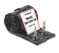 Bottari Juego de 2 cámaras de Aire para Bicicleta 700 x 35C (28 x 1-5/8 x 1-3/8) - 28 Pulgadas - Válvula Italia 40 mm - Compatible con Bicicleta de Hombre, City Bike y Trekking - Alta Resistencia