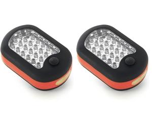 Bottari SOS 35105 de 27 LED Linterna con Soporte magnético y Gancho (Paquete de 2)