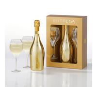 Bottega Confezione Glamour Gold - 1 Gold Prosecco DOC 750ml & 2 Copas Riviera
