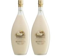 Bottega Crema al TIRAMISÙ Cream Liqueur 17% Vol. 0,5l (Paquete de 2)