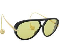 Bottega Veneta Mujer Sunglass BV1273S - Color del Marco: Negro, Color de la Lente: Amarillo