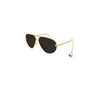 Bottega Veneta Mujer Sunglass BV1437S - Color del Marco: Oro, Color de la Lente: Gris