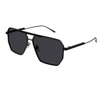 Bottega Veneta Hombre Bottega Veneta BV1012S 001 Gafas de sol Metal Negro Gris Piloto Normal