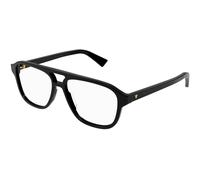 Bottega Veneta Hombre Bottega Veneta BV1294O 001 Monturas ópticas Acetato Negro Transparente Piloto