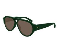 Bottega Veneta Hombre Bottega Veneta BV1318S 003 Gafas de sol Acetato Verde Marrón Piloto