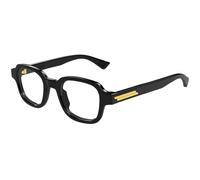 Bottega Veneta Hombre Bottega Veneta BV1462O 006 Monturas ópticas Acetato Negro Transparente Cuadrada