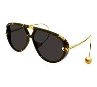 Bottega Veneta Mujer Bottega Veneta BV1273S 005 Gafas de sol Acetato la Habana Gris Oversize Normal