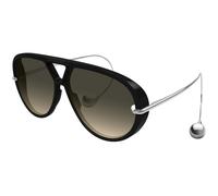 Bottega Veneta Mujer Bottega Veneta BV1273S 010 Gafas de sol Acetato Negro Marrón Geométrico